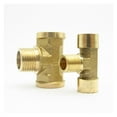 1/8" 1/4" 3/8" 1/2" BSP Female x Male x Female Thread Tee Type 3 Way