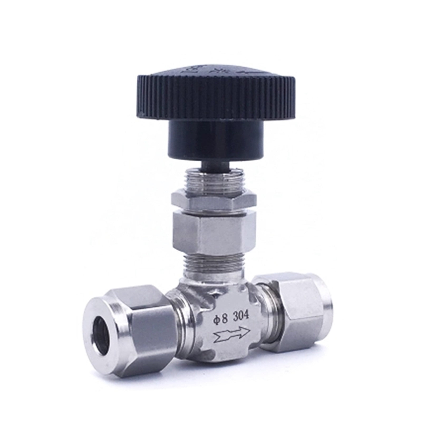 1/8'' 1/4'' 3/8" 1/2" SS304 Card Sleeve Type Adjustable Needle Valve ...