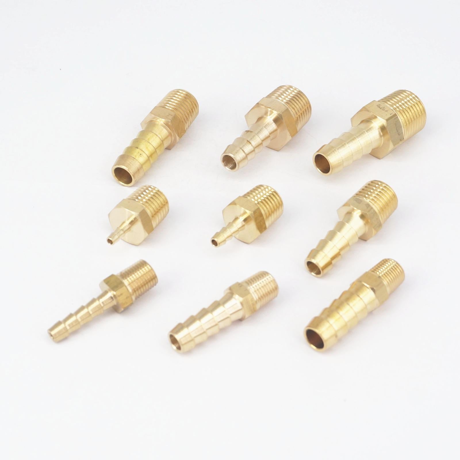 5/16 In. ID Hose Barb X 3/8 In. MIP Lead Free Brass Adapter Fitting  5 Pack Hflf39185605