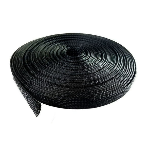 1/8" 100 Feet Expandable Wire Sleeving Cable Sheathing Braided Loom Tubing Black