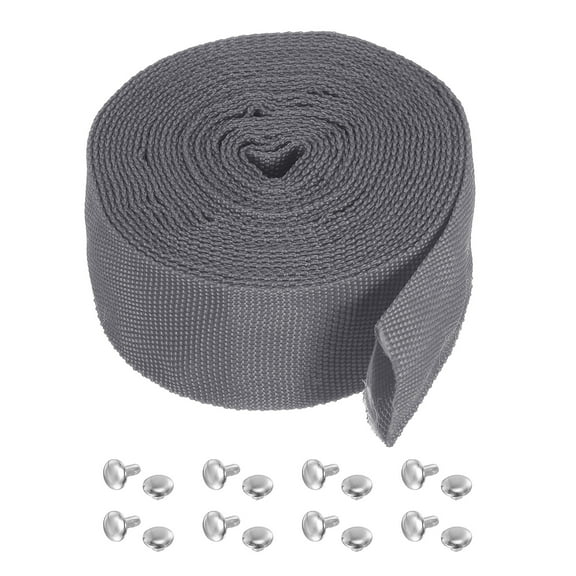 1.8" 13FT Protective Hose Sleeve with Snap Fastener, Polyester Fiber Cable Cover Sheath Protection, Gray