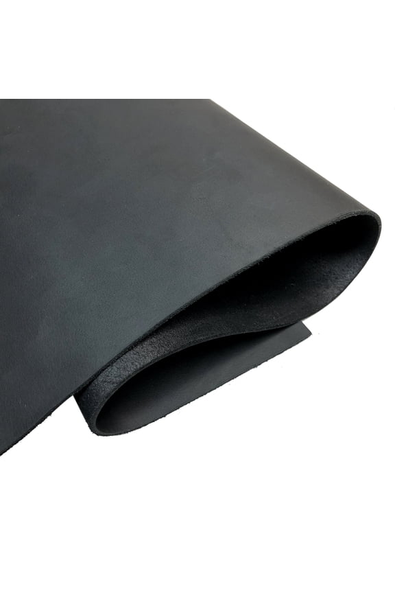 1.8-2.0mm Thick Black Crazy Horse Cowhide Leather Pieces --Customized Size