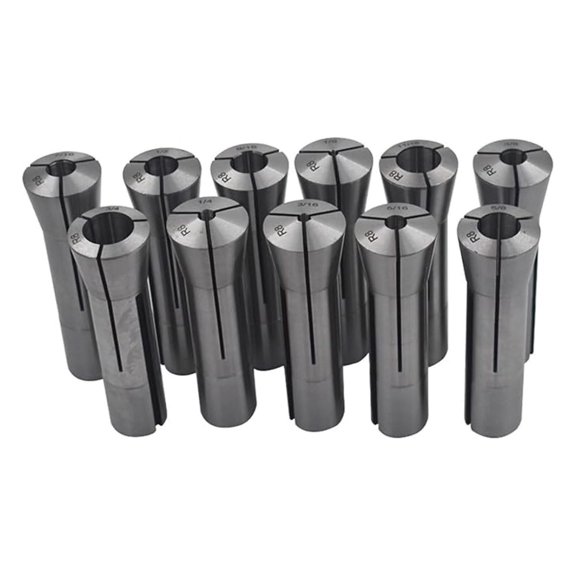 1/8-3/4 Inches 11PCS R8 Collets Set Precision Collets Set Mill Chuck Holder Kit for Milling Machine Drill Presses Machine Machining Center