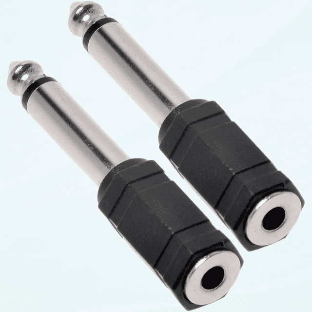 1/8 3.5mm Female to 1/4 6.35mm Male Mono Guitar Audio Headphone Jack