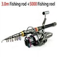 thumbnail image 1 of 1.8-3.6m Carbon Fiber Fishing Rod And Reel Combo Super Hard Telescopic Fishing Pole Spinning Reel Kit Max Resistance 3-8kg Pesca, 1 of 27