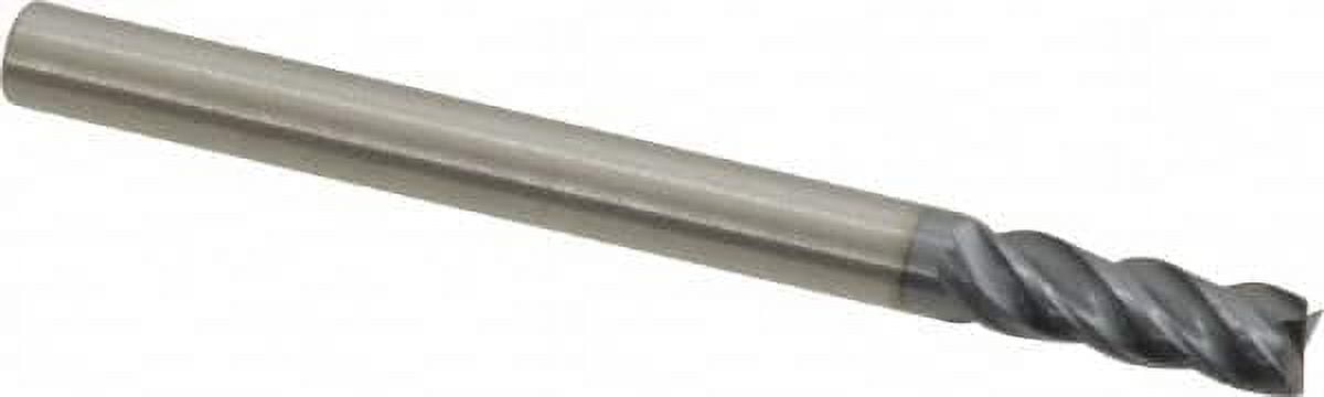 1/8", 3/8" LOC, 1/8" Shank Diam, 1-1/2" OAL, 4 Flute, Solid Carbide Square End Mill