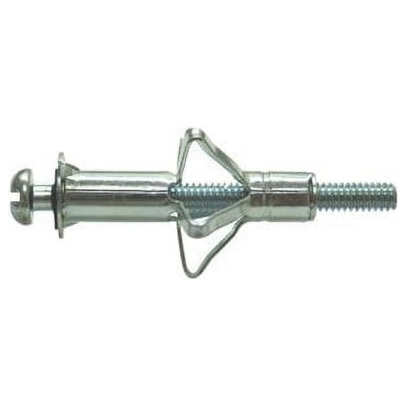 1/8"-32 Zinc Plated Steel Coarse Thread Long Pan Head Hollow Wall Anchors HWAS-111