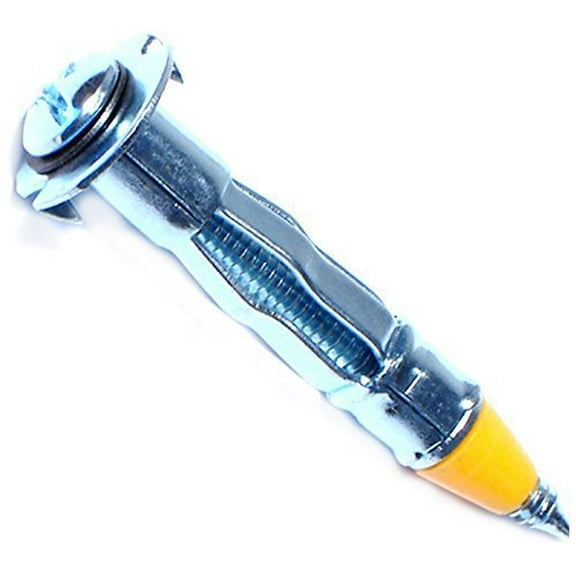 1/8"-32 x 1/4" x 5/16" x 1-9/16" Zinc Plated Steel Coarse Thread Pan Head Short Hollow Wall Drive Anchors HWAS-102