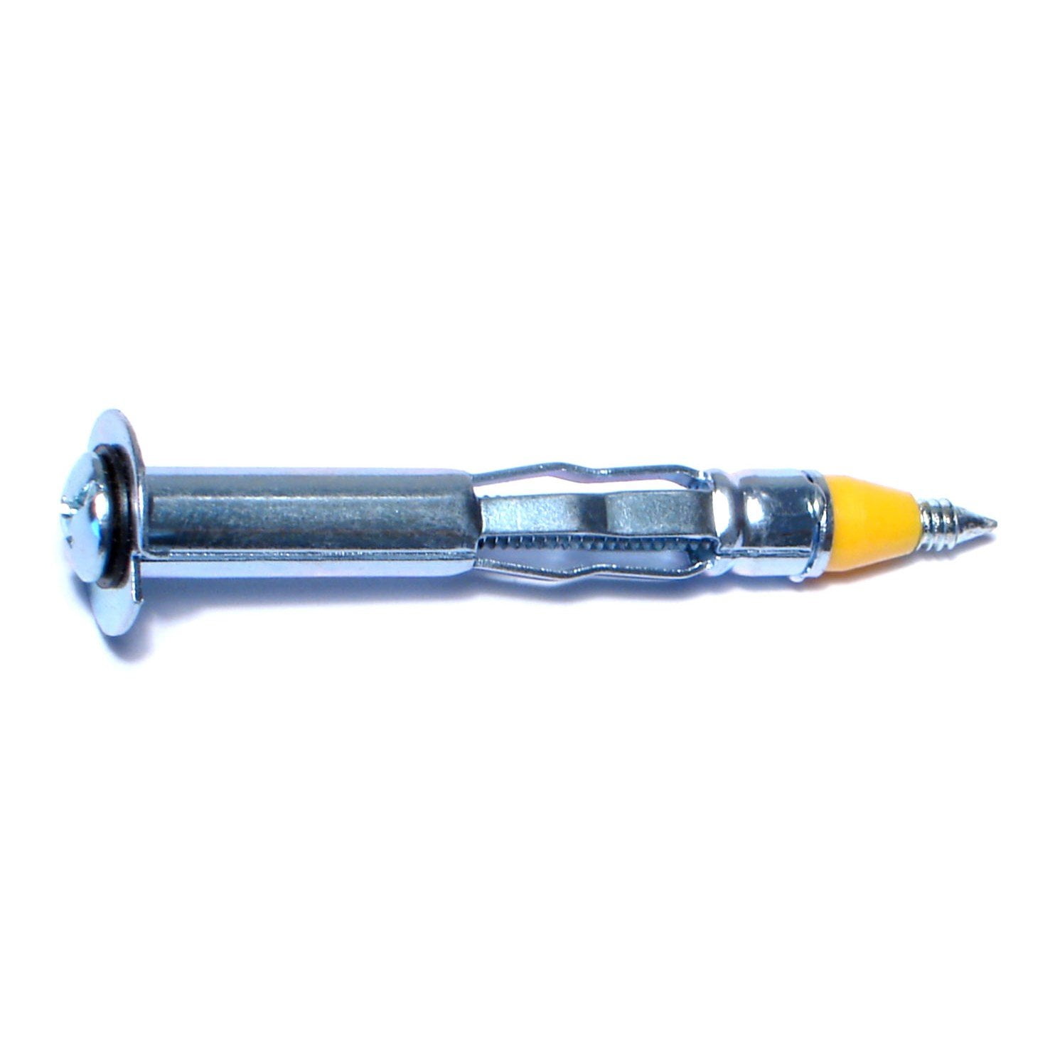 1/8"-32 x 1/4" x 7/8" x 2-1/8" Zinc Plated Steel Coarse Thread Pan Head Long Hollow Wall Drive Anchors HWAS-099