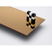 1/8 3mm Gold Mirror Acrylic Plexiglass Plastic Sheet 12 x 12 Nominal Size AZM