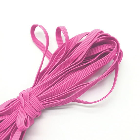 1/8" (3mm) flat Elastic Stretchy band: Sewing Crafts DIY Masks US Stock Ready to Ship (Pink, 5 yds)