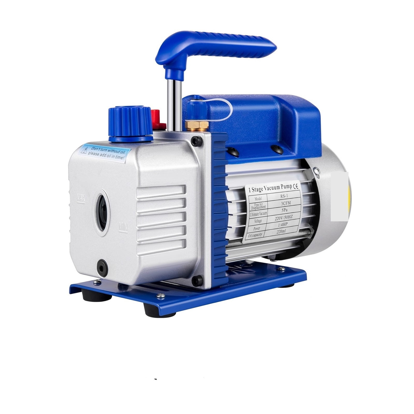 1.8-4.8CFM Refrigerant Vacuum Pump Kits HVAC Refrigeration 1/3 1/4 With Manifold Gauge For Household Air Conditioning