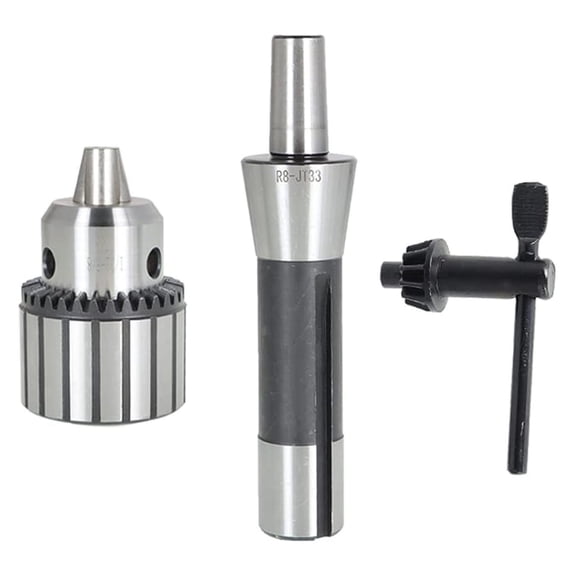 1/8" - 5/8" R8-JT33 Super Heavy Duty Drill Press Chuck With Key