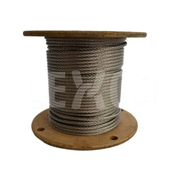 1/8 7x7 Stainless Steel Aircraft Wire Rope Cable T304 500 Foot Reel$$Tools & Hardware Other