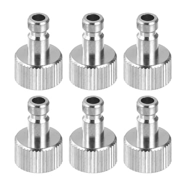 10-Pack Of 1/4" NPT Steel Industrial Air Quick Couplers & Connectors (AD78 Style)