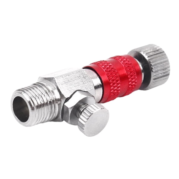 1/8 Airbrush Quick Connect Adapter With Airflow Control Valve, Metal No-Screw Fitting For Spray For GUNS, Hoses And Compressors, Pressure Adjustment Tool