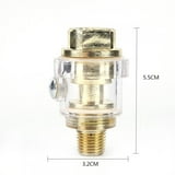 In Line Oiler Lubricator Lightweight Screw On Easy To Install Oiler Compressor 14 In For Pneumatic Tool Automatic Oiling - Foto 2