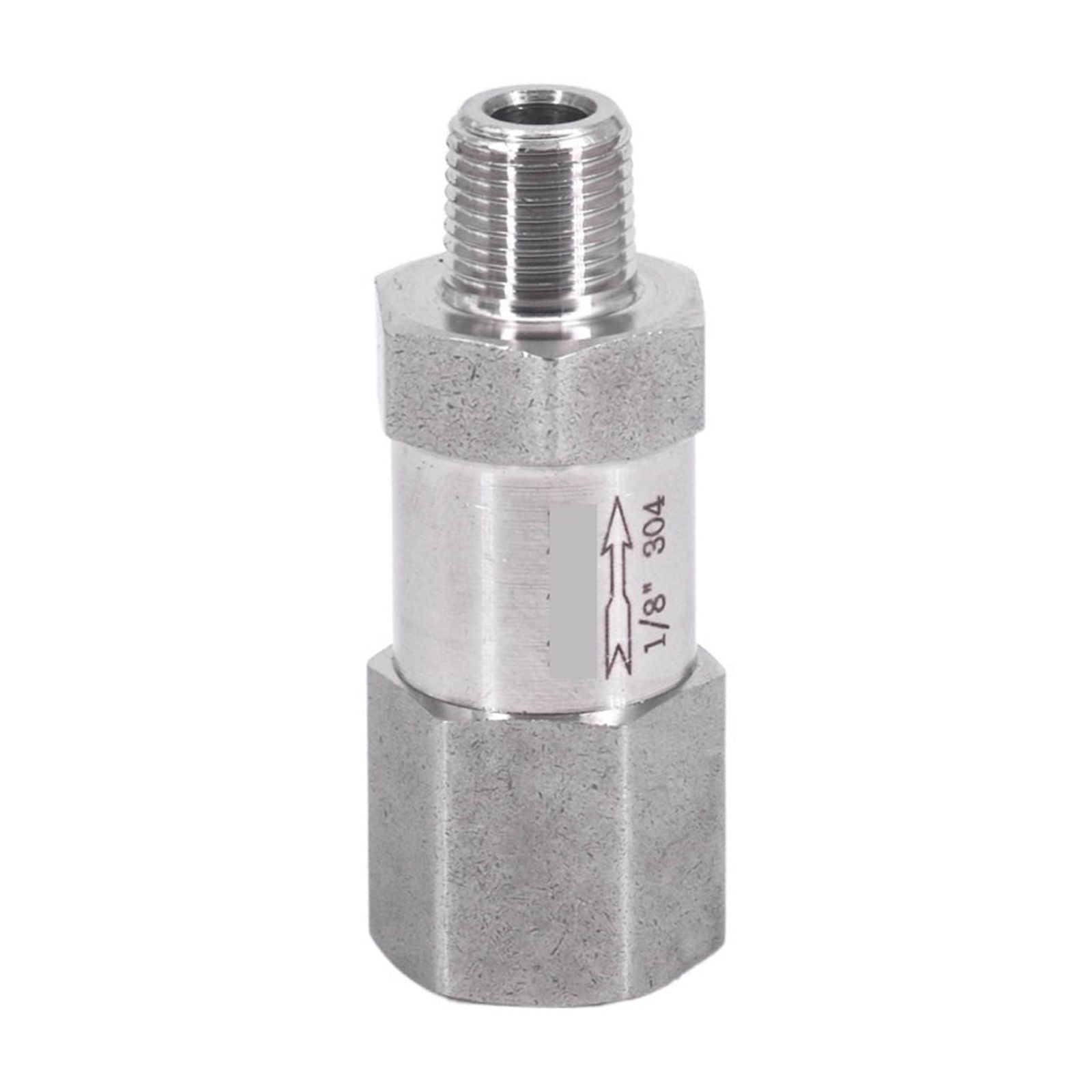 1/8"BSP NPT Female Male One Way Check Valve Non-return Inline 304 ...