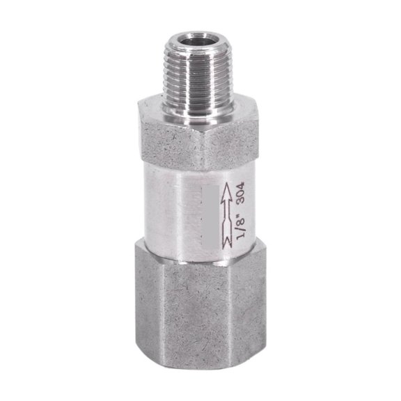 1/8"BSP NPT Female Male One Way Check Valve Non-return Inline 304 Stainless Steel Water Gas Steam Oil ,Offering Precision and Performance