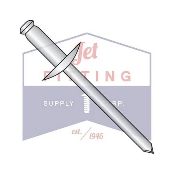 1/8" Blind Rivets, All Stainless, Large Flange Head, Body: 18-8 Stainless Steel, Pin: 18-8 Stainless Steel (Quantity: 5000) Full Size: 1/8 x .31-.37
