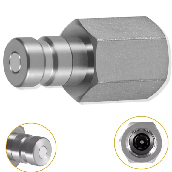 1/8" Body PD342 Series PD Steel Test Port and Diagnostic Equipment Quick Nipple