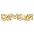 thumbnail image 1 of AFFY 1/8 Carat (Cttw) Round White Natural Diamond Filigree Engagement Ring 14K Solid Yellow Gold (I-J Color ,I2-I3 Clarity ,0.12 Carat (Cttw) Ring Size-6.5, 1 of 3
