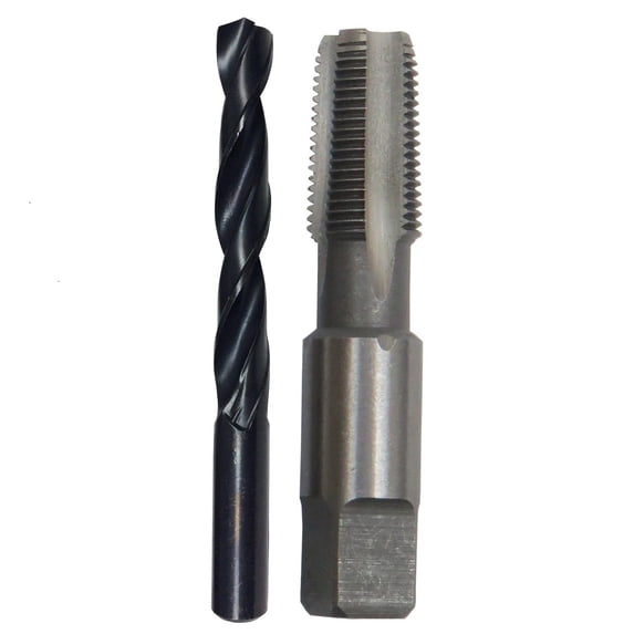 1/8" Carbon Steel NPT Tap and "R" High Speed Steel Drill Bit