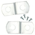 thumbnail image 1 of 1/8" Depth Flat Offset Mounting Canvas Clips for Picture Framing Pack of 100 Plus #6 X 3/8" Pan-Head Screws Included, 1 of 4