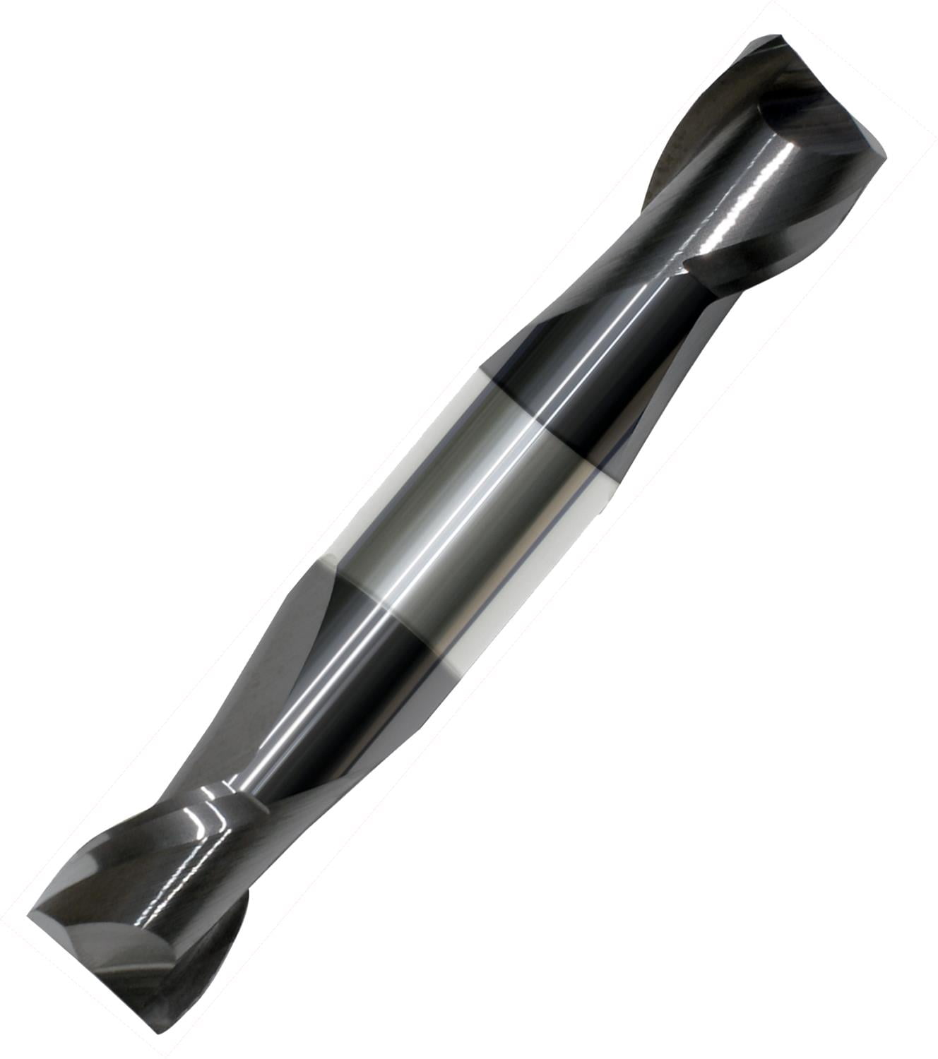 1/8" Diameter 2 Flute Double End Stub 30° Carbide End Mill ALTiN Coated, 1/4"Length of Cut, 1/8" Shank, 1-1/2" OAL