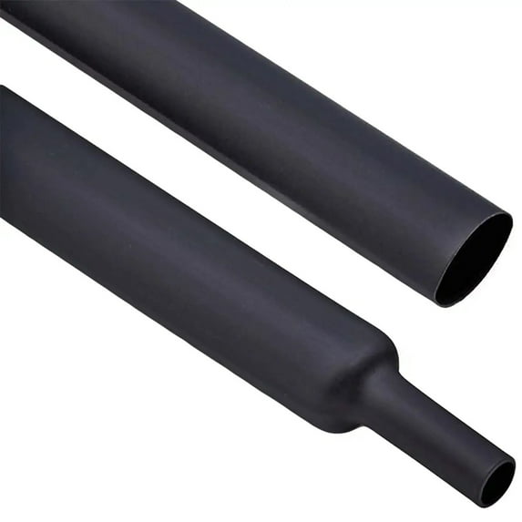 1.8" Diameter Marine Grade Adhesive Lined Dual Wall 3:1 Ratio Heat Shrink Tubing - Stick Length: 16" - 3 Sticks - Black