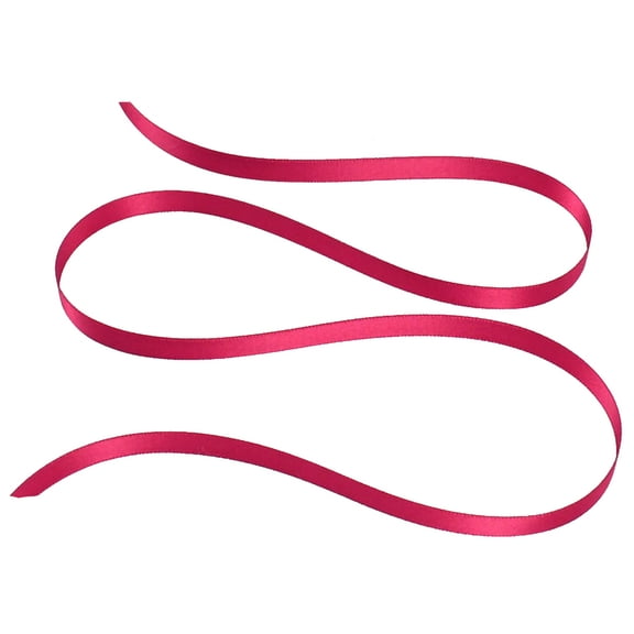 1/8" Double Face Satin Ribbon 100 yards - Hot Pink