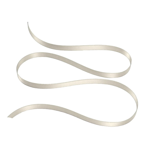 1/8" Double Face Satin Ribbon 100 yards - Ivory