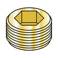 thumbnail image 1 of 1/8 Dry Seal Socket Pipe Plug Brass (Pack Qty 100) BC-00125PPSB, 1 of 1
