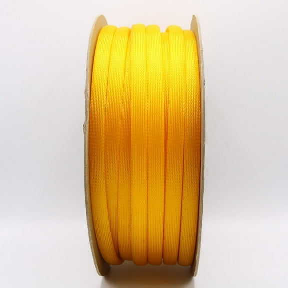 1/8" Expando braided sleeving (100 ft/spool) Yellow