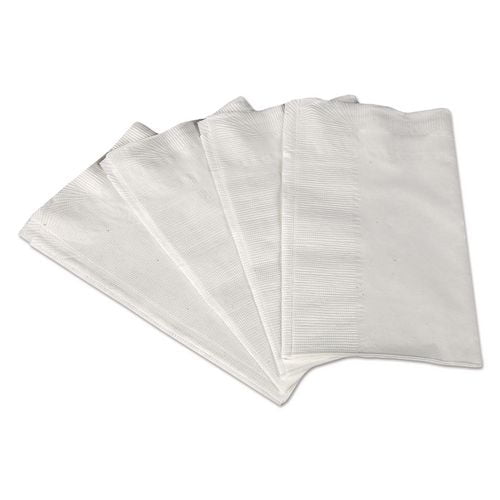 1/8-Fold Dinner Napkins, 2-Ply, 17 x 14 63/100, White, 300/Pack, 10 Packs/Carton | Bundle of 2