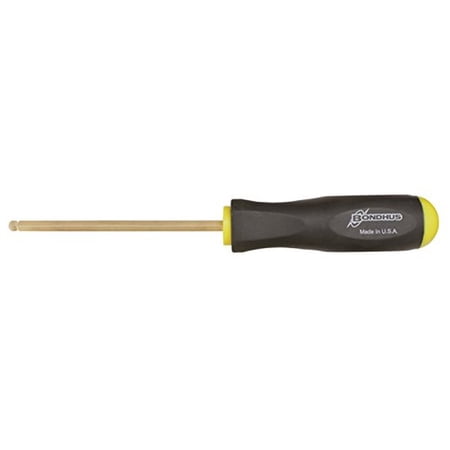 1/8" Hex (Allen) Balldriver® Screwdriver, Protanium® High Torque Steel With Goldguard™ 14k Plated Finish - Bondhus® USA