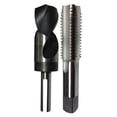 thumbnail image 1 of 1"-8 High Speed Steel Plug Tap and 7/8" High Speed Steel 1/2" Shank Drill Bit, 1 of 7
