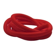 1/8" Hook Self Closing Braided Wrap Sleeving - Length 10 Feet - Color Red