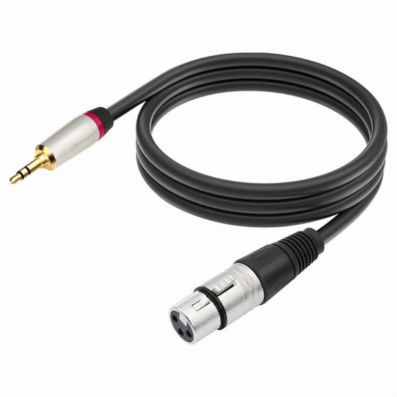 1/8 Inch 3.5mm TRS to 3Pin XLR Female Connector Microphone Cable, Balanced Audio Cord for Mixers and Amplifiers