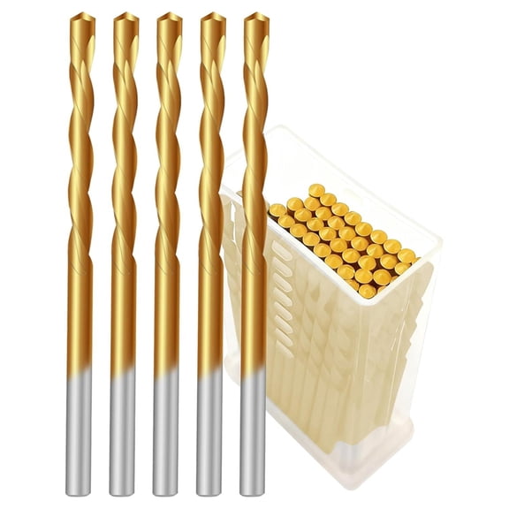 1/8 Inch 50pcs Drywall Router Bits - HSS Guide Point Drywall Cutting Drill Bits for Reliable Cuts on Drywall and Wood