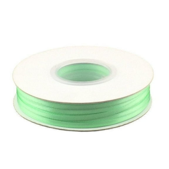 1/8 Inch Double Faced Satin Ribbon - Mint - 100 Yard Spool