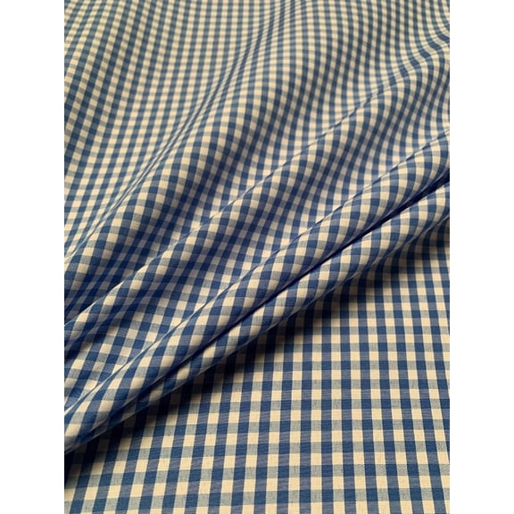 Burlap Fabric 1 8 Inch Gingham Fabric Blue Per Yard 60 Inch Wide