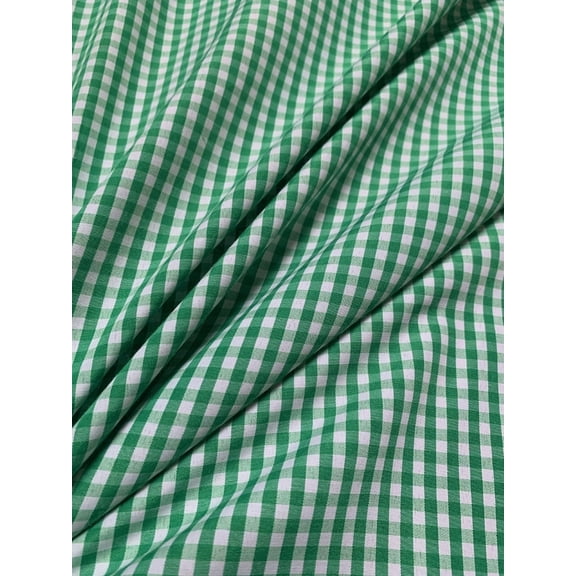 1 8 Inch Gingham Fabric-KELLY,