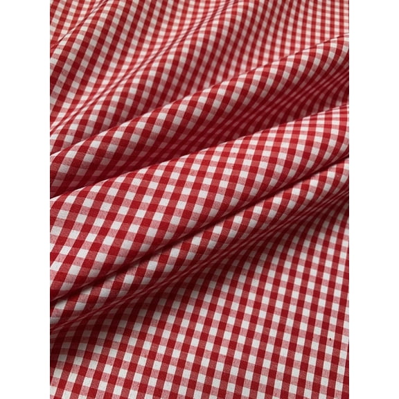 Burlap Fabric 1 8 Inch Gingham Fabric Red Per Yard 60 Inch Wide