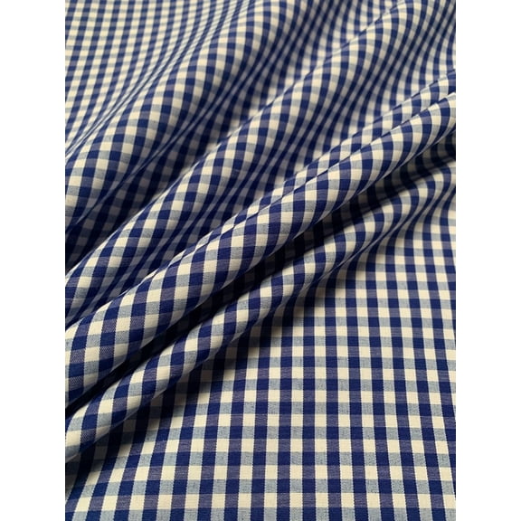 Burlap Fabric 1 8 Inch Gingham Fabric Royal Per Yard 60 Inch Wide
