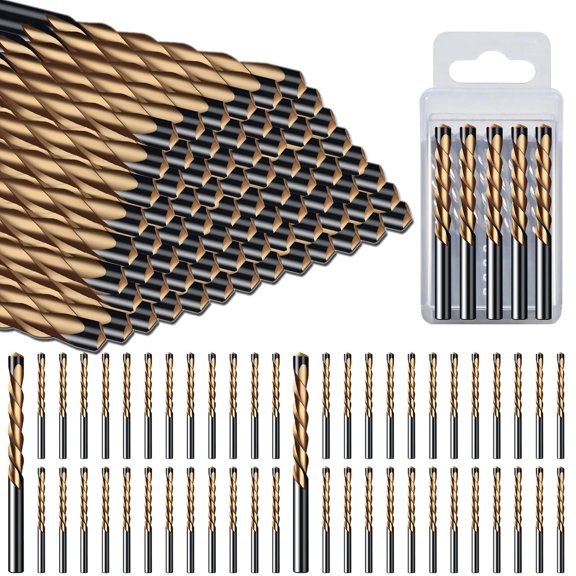 1/8 Inch Hss Drywall Router Bits,50 PCS Drywall Cutting Bit,Guide Point Brocas para Drywall for Use with Spiral Saws and Power Tools,Drywall Cutting Tool for Door and Window Openings in Drywall