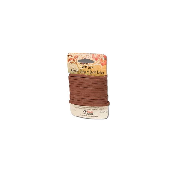 1/8 Inch Latigo Lace - 4yds/Medium Brown