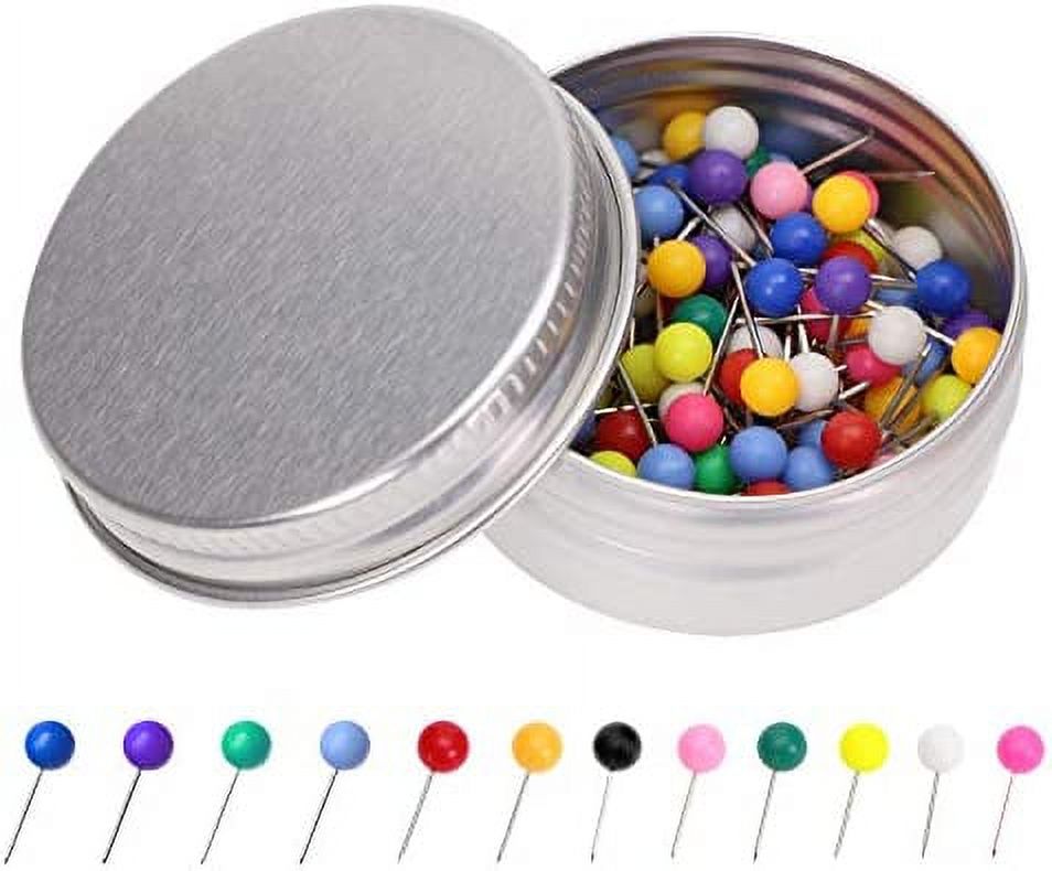1/8 Inch Small Round Ball Head Decorative Push Pins Map Thumb Tacks for ...