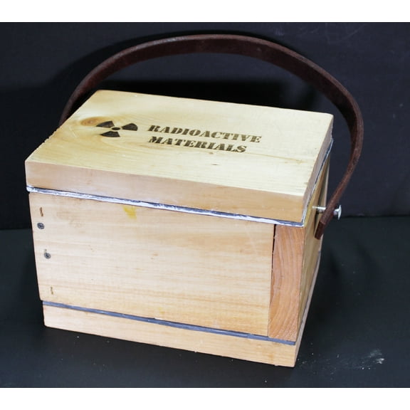1/8" Lead Lined Wood Box Sealed with Epoxy Based Paint - Radioactive Materials Storage