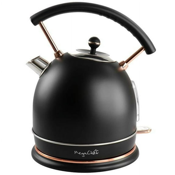 1.8 Liter Half Circle Electric Tea Kettle in Matte Black
